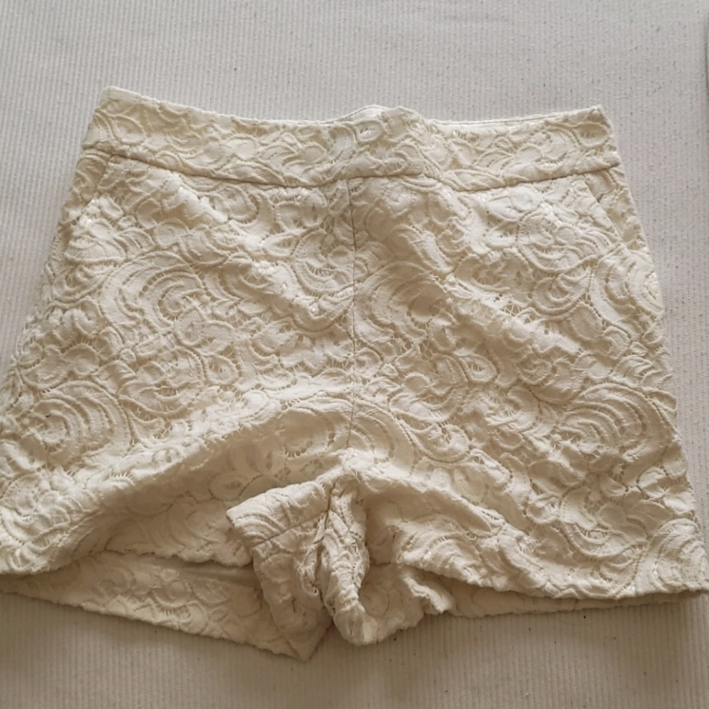 Express High Waisted Lace Shorts